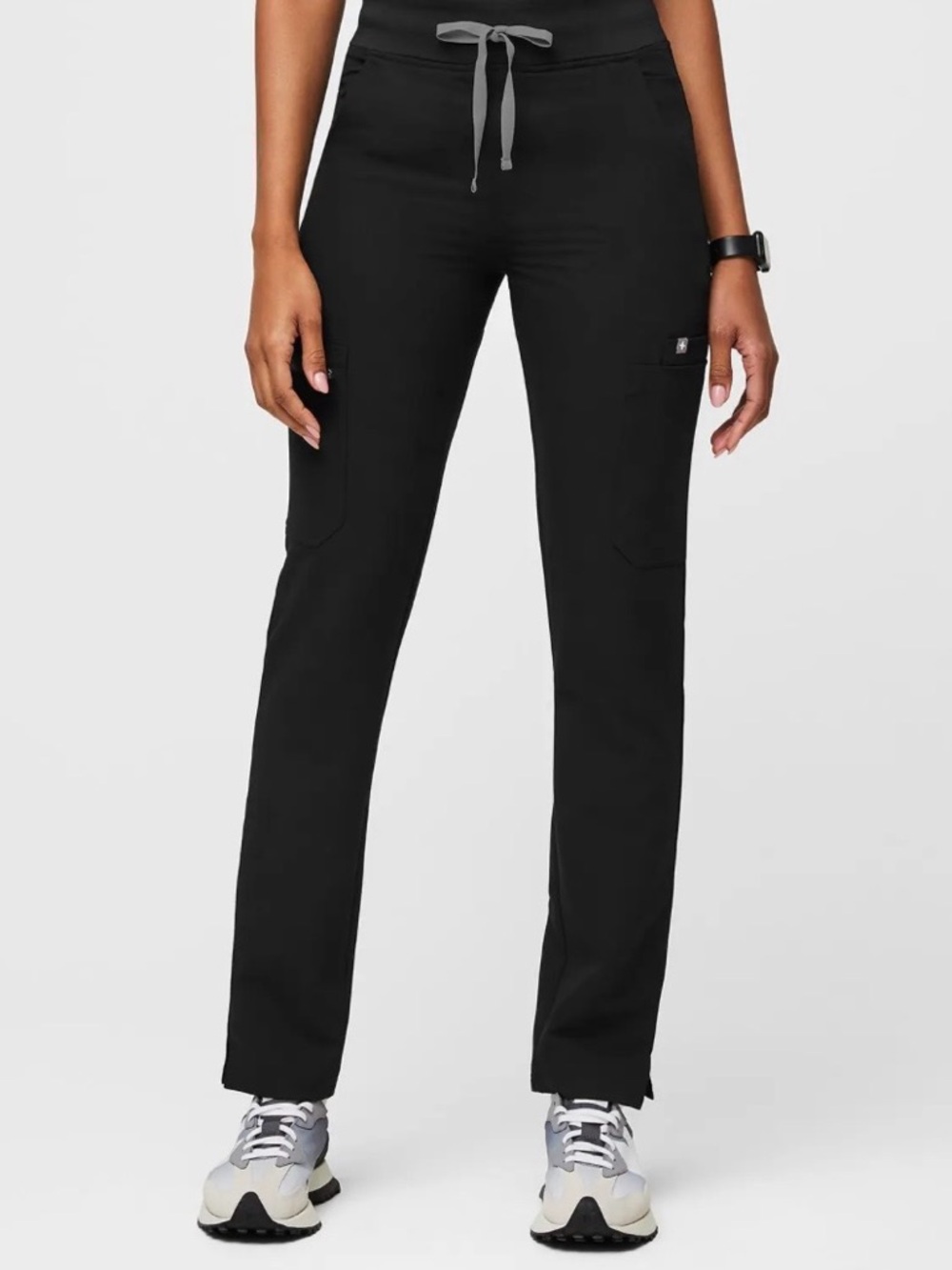 FIGS Yola Skinny Scrub Pants Black XS